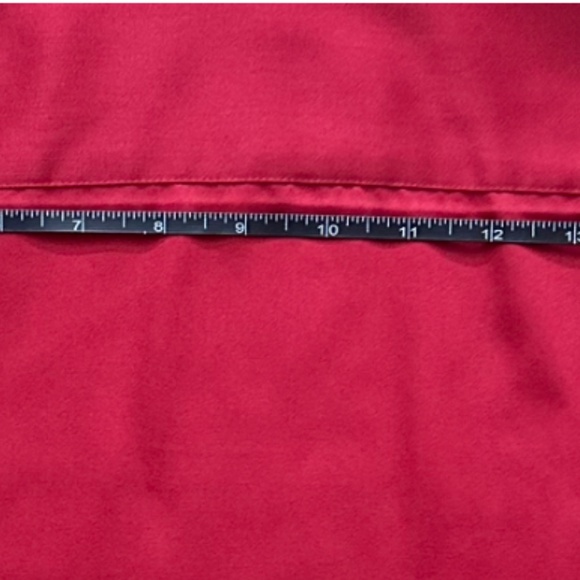 Geoffrey Beene Men's Dress Shirt { Medium : 15 ½ - 34 / 35 } Red - Picture 4 of 11